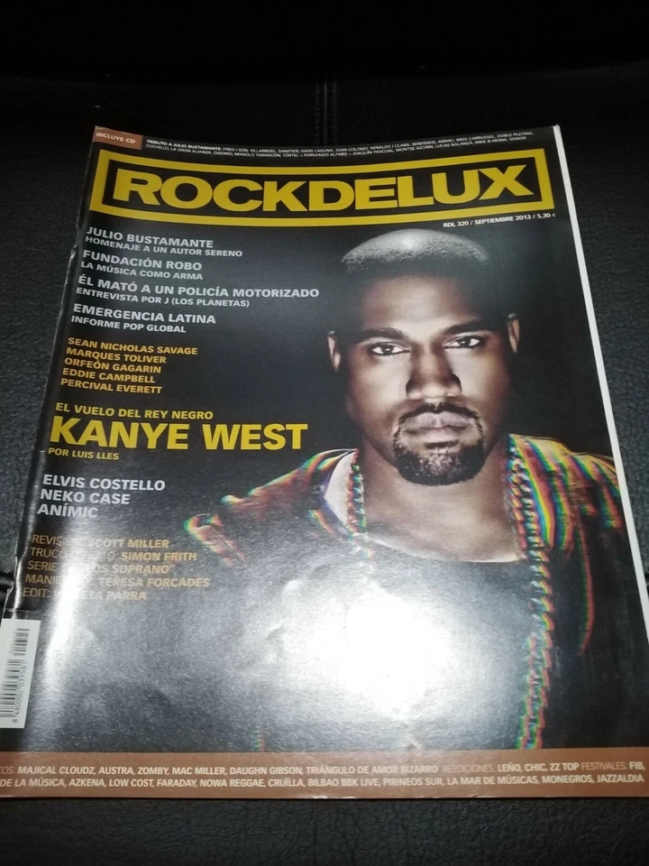 Rockdelux Magazine Kanye West Elvis Costello Neko Case Animic September 2013 - Image 1 of 1