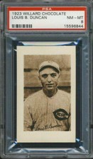 1923 V100 Willard's Chocolate Pat Duncan PSA 8 Cincinnati Reds