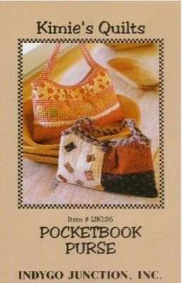 Pocketbook Purse - Pattern by Indygo Junction - Pieced and Quilted Purse  - Image 1 of 3