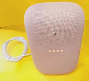 🔥VIEW PHOTO🔥 WORKING A1 PINK GOOGLE NEST AUDIO GXCA6 SMART SPEAKER BLUETOOTH🔥 - Picture 1 of 7