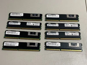 Crucial 64GB (8X8GB) DDR3 PC3-8500 ECC REG DIMM 240-PIN Mac Pro RAM Memory - Picture 1 of 5