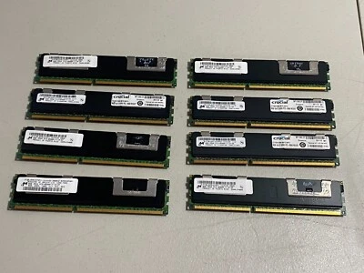 Crucial 64GB (8X8GB) DDR3 PC3-8500 ECC REG DIMM 240-PIN Mac Pro RAM Memory - Image 1 of 4