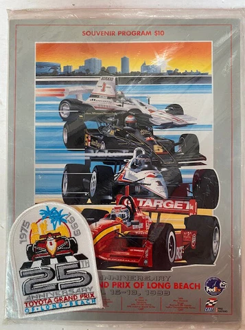 LONG BEACH GRAD PRIX PROGRAM 25TH ANNIVERSARY 1999 NEW IN BAG Cover