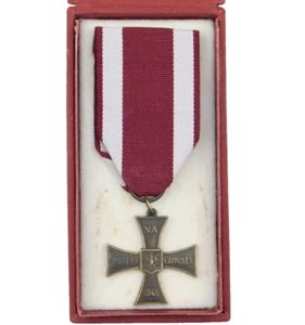 4543 WW2 POLISH CROSS OF VALOR 1940 POLAND - Picture 1 of 4