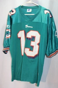 Starter VTG 90's Miami Dolphins Dan Marino #13 Football Jersey Size 46 Medium - Picture 1 of 16
