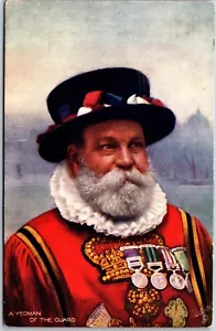 Postcard c1908 A Yeoman of The Guard Beefeater Tudor style Hat Tuck Oilette - Picture 1 of 2