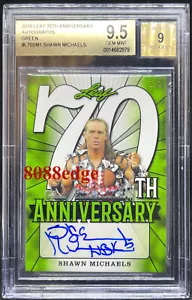Leaf 70th Ann 2018 automático: autógrafo Shawn Michaels #1/1 ""Heartbreak Kid"" BGS 9,5 - Imagen 1 de 3