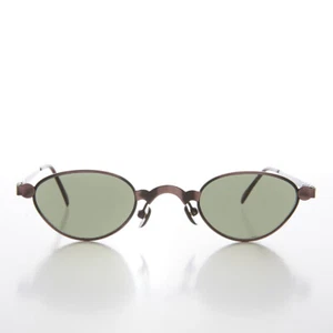 Unique 90s Copper Steampunk Sunglass Unisex Futuristic - Petar - Picture 1 of 3
