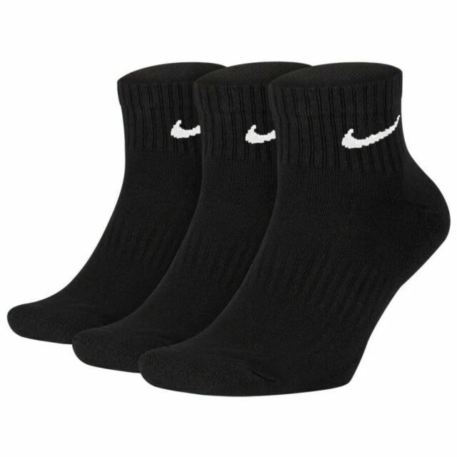 Nike Everyday Cushion Socken 3er-Pack - Schwarz/Weiß, M
