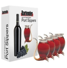 4 Port Sipper Glass Wine Pipe Liqueur Sippers Gift Boxed Set