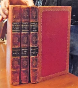 The Tour of Dr. Syntax, leather 3vols. London., 1821. mixed state. 80 color - Picture 1 of 10