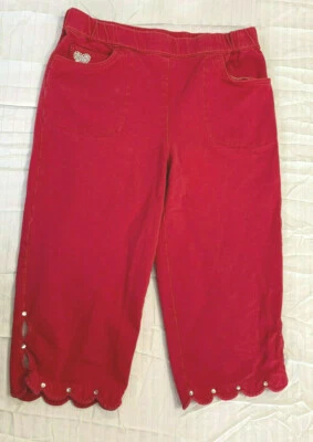 DREAM JEANNES BY QUACKER FACTORY WOMENS CAPRIS PANTS SIZE S - Image 1 of 3