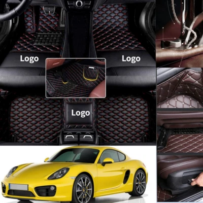 Alfombrillas para coche Porsche Cayman forro automático alfombrillas personalizadas impermeables 2 asientos Foto 1 de 4