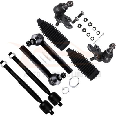 8Pcs Front Lower Ball Joints Tie Rod End Rack Bellow Fits 2004-2006 Lexus RX330 Foto 1 de 4