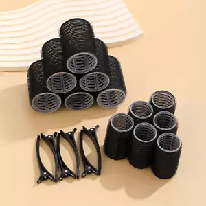 18pcs/set Large Size Hair Rollers With Clips DIY Hair Self-Gripping Curling Tool - Picture 1 of 8