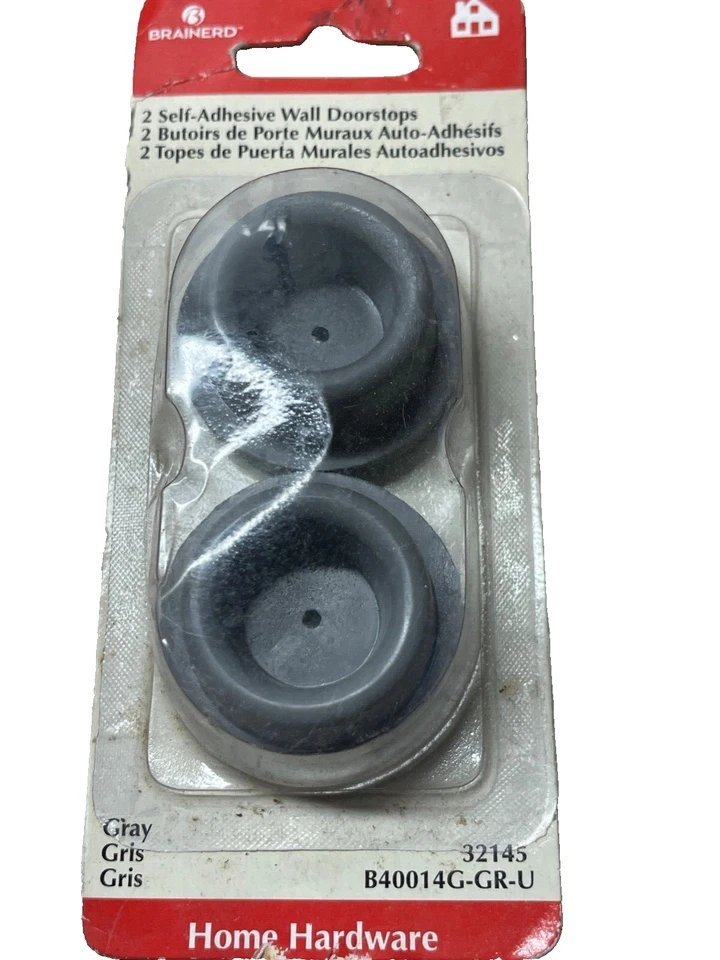 Paquete de 2 topes de puerta de pared Brainerd gris Foto 1 de 2