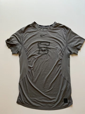 Nike Pro Creighton Blue Jays Shirt Mens Small Gray Dri-Fit Short Sleeve NCAA Cover