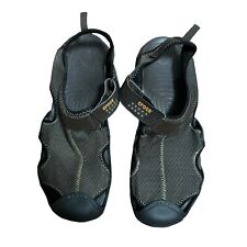Crocs Swiftwater Black Brown Mesh Deck Sandals Water Shoes | Men's Size 13