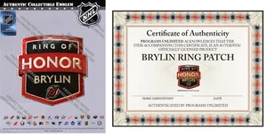2024 NHL SERGEI BRYLIN PATCH NEW JERSEY DEVILS RING OF HONOR PLAYER JERSEY STYLE - Picture 1 of 5