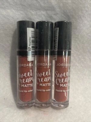Lote De 3 Jordana Crema Dulce Mate Líquido Color Labial 07 Tiramisú Foto 1 de 3