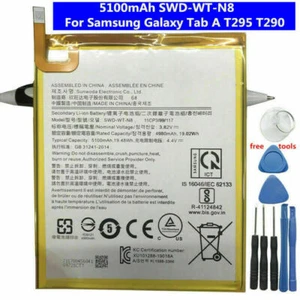 Battery for Samsung Galaxy Tab A 8.0" SM- T290 T295 SWD-WT-N8 5100mAh + Tools - Picture 1 of 1