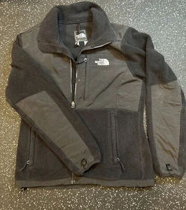 The North Face Denali Jacket Womens Medium Black Full Zip Fleece Collar - Picture 1 of 9