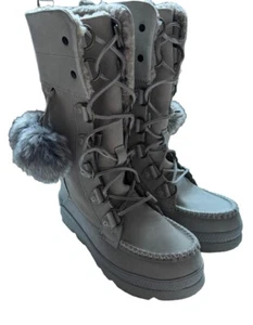 Manitobah Mukluks Waterproof Pacific Winter Boots V2 Womens Sz 8 Pumice - Picture 1 of 7
