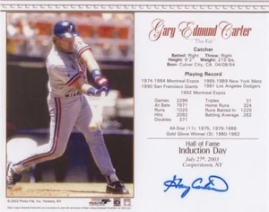 Gary Carter Signed Autographed Glossy 8x10 Photo Montreal Expos - Picture 1 of 1