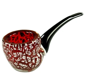 Murano Glas Aschenbecher in Form einer Pfeiffe Venini Italien Artist Glass - Bild 1 von 11