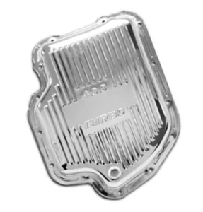 Chevy turbo 400 transmission chrome extra deep pan with drain plug - Picture 1 of 1