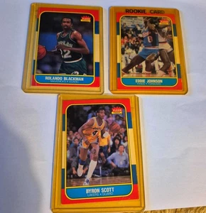 Rare Lot of  1986/87 Fleer Basketball Cards Scott-Johnson-Blackman - Picture 1 of 1