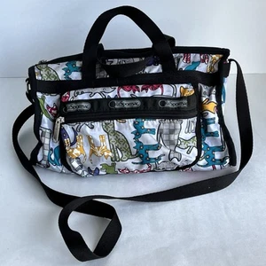 LeSportsac Colorful Cats Crossbody Shoulder Bag Handbag Purse Travel Multi-Color - Picture 1 of 22