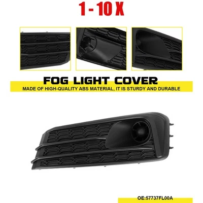 Cubierta de bisel de luz antiniebla negra apta para mano derecha Subaru Impreza 2020-2023 1-10 piezas Foto 1 de 4