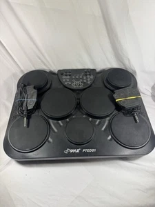 Pyle tragbares Tabletop Drum Set 7 Pad Digital Kit PTED01 + Pedale - ohne Stromkabel - Bild 1 von 6