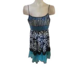 Max and Cleo Floral Summer Mixed Media Sundress 12 Dress  Beach Outdoor Coastal - Picture 1 of 8