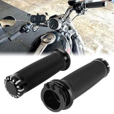 1" Handlebar Hand Grips For Kawasaki Vulcan 1600 1500 800 900 Classic Motorcycle - Image 1 of 4