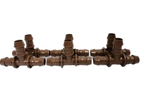 6 PackRain Bird 1/2 Inch Barbed Tee Connectors For Drip Irrigation - Picture 1 of 4