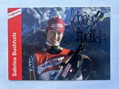 orig. Autogrammkarte Biathlon Sabrina Buchholz - Bild 1 von 2