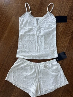 NEW Brandy Melville Floral Pajama Set Floral Tank Top & Cotton Lounge Shorts - Image 1 of 4