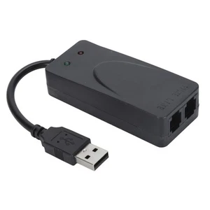 USB 56K External Dial Up Fax Data Modem Dual RJ11 Ports Support Caller ID Co BEA - Picture 1 of 12