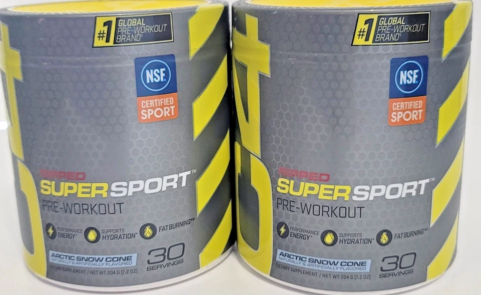 Lote de 2 cono de nieve ártico súper deportivo rasgado pre-entrenamiento C-4 exp 4/2026 Foto 1 de 3