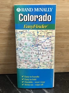 Vintage Colorado Easy Finder laminierte faltbare Papierkarte - Bild 1 von 3