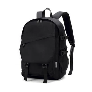 22L Black Backpack Casual Daypack Water Resistant Travel for Men Women - Picture 1 of 4