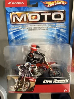 Hot Wheels Moto Honda Kevin Windham #14 2007 Dirt Bike Toy Motocross Mattel   - Image 1 of 2