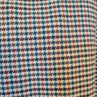 J Jill Women's Size 18 Pull On Dress Pants Cuffed Houndstooth Tan Blue Red Green - Image 1 of 4