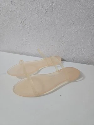 Stuart Weitzman Sawyer Slides Slip On Jelly Sandals Poudre Women's Size 9 - Image 1 of 4