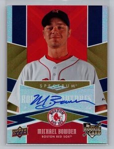 2009 Upper Deck Spectrum Michael Bowden Red Sox Rookie Prospect Auto #108 9791 - Picture 1 of 2