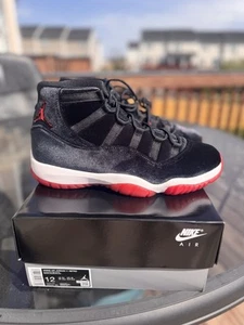 Women’s Air Jordan 11 Retro Bred Velvet - Size 12 W (Size 10.5 Men’s)- Deadstock - Picture 1 of 5