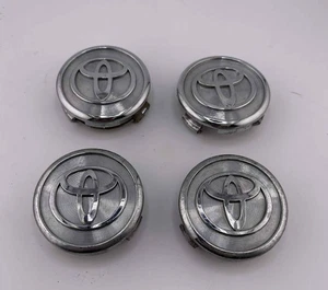 TOYOTA COROLLA OEM WHEEL CENTER CAP CHROME GROOVED 1998-2002 42603-AB020 (4 caps - Picture 1 of 6