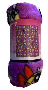 The Powerpuff Girls Silk Touch Travel Throw Blanket 40" x 50" Purple - Picture 1 of 3